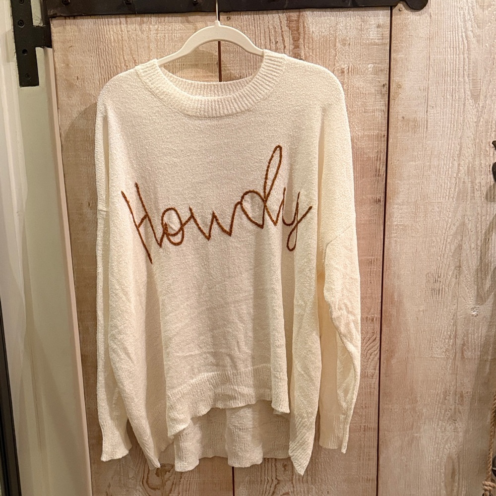 Show Me Your Mumu Howdy sweater Large NWT